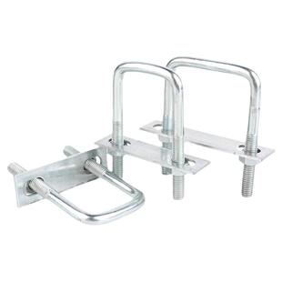 镀锌方型U型管卡直角螺栓方形螺丝卡扣夹抱箍加长304不锈钢固定件