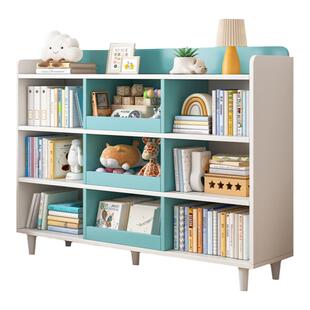 书架落地置物架简易客厅学生书本阅读架家用储物玩具收纳架矮书柜