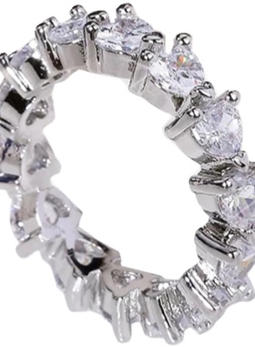 可叠戴高级感网红日韩风心形戒指