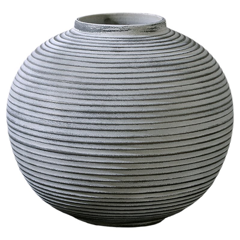 现代高级感陶瓷花插拉纹创意工艺家居饰品干花水培花瓶插花摆件