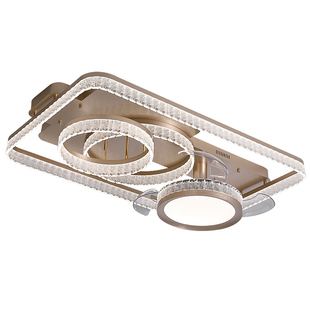 客厅主灯隐形风扇灯2025新款意式轻奢家用电扇灯全光谱护眼吊扇灯