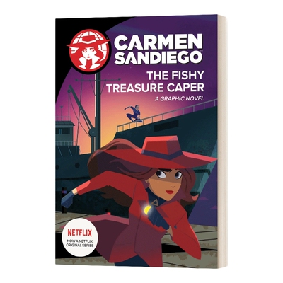 英文原版 The Fishy Treasure Caper Graphic Novel 神偷卡门1 电影漫画故事图画书 Netflex剧 英文版 进口英语原版书籍