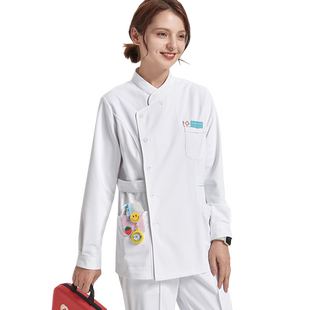 南欧鱼防静电护士服长袖女月嫂医生工作服护理服冬季短袖分体套装