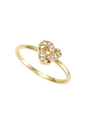 JFB法国进口永结同心18K厚包金戒指耳钉吊坠项链女法式通勤叠戴