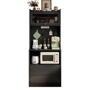 法式餐边柜靠墙一体储物柜子2025新款客厅收纳置物柜咖啡机茶水柜