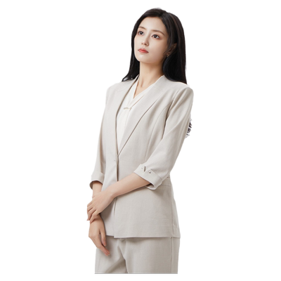 翠贝卡职业七分袖西装外套