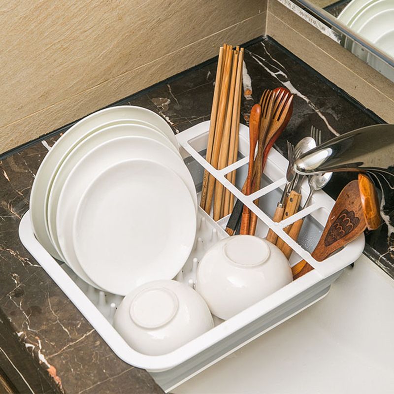 厨房桌面多功能折叠沥水碗碟架家用餐具收纳置物架塑料91储物橱柜