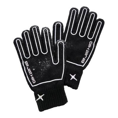 BJHG黑白撞色手套男女同款冬保暖