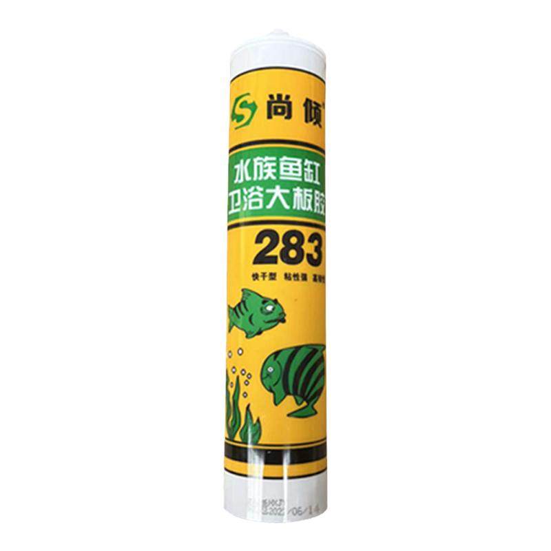 酸性大型粘鱼缸胶水族箱专用透明玻璃胶水强力防水快干亮白玻璃胶