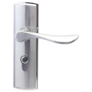 孔距140单舌门锁小50单舌静音铜岔口防插卡卧室木门单舌锁把手锁