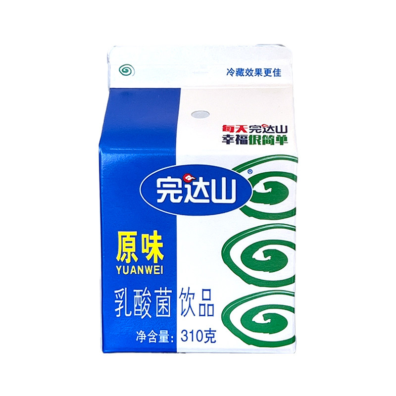 【顺丰】完达山原味乳酸菌饮品营养早餐乳酸菌发酵310g*12盒整箱