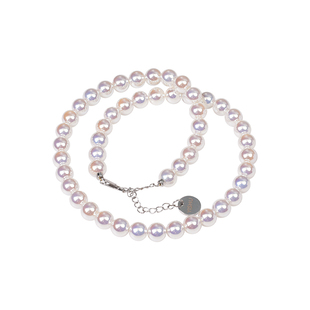 人造akoya珍珠项链马贝女款正品2026新款爆款颈链毛衣链极光天女