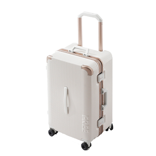 袋鼠行李箱26寸大容量五五开结实耐用加厚纯pc材质拉杆密码旅行箱