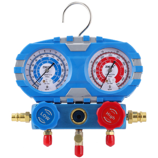 曾氏R134a空调汽车加氟表冷媒表雪种压力表双表阀加氟工具套装
