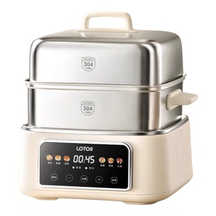 lotor徕多电蒸锅0塑蒸煮炖一体不锈钢家用小型早餐机2025新款蒸锅