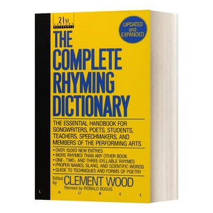 英文原版 The Complete Rhyming Dictionary 韵律词典 英文版 进口英语原版书籍