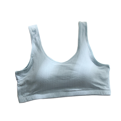 固定胸垫一体中老年纯棉