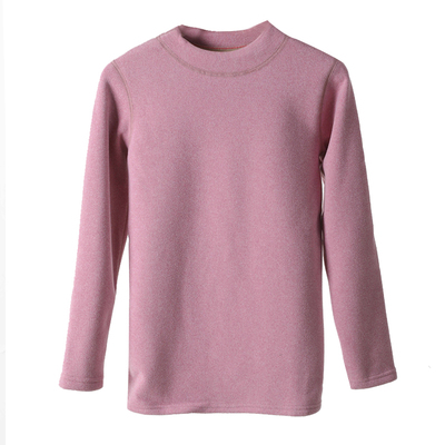 中高领保暖内衣女一体羊羔绒套装