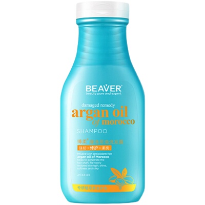 博摩洛哥洗发水柔顺改善毛躁