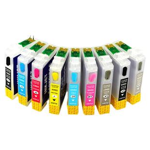 兼容爱普生R1900墨水盒 R800连供 R1800墨水R2400墨盒 R2880打印机加墨墨盒填充0871 0961 0591 0540喷头清洗