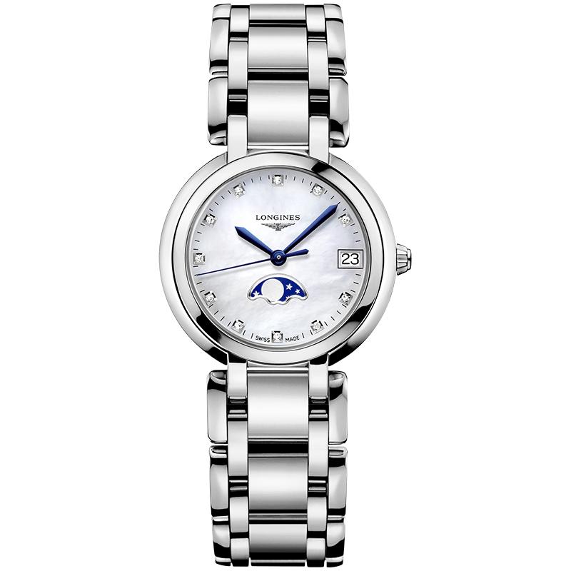 Longines浪琴官方正品心月系列月相女士石英表赵丽颖同款