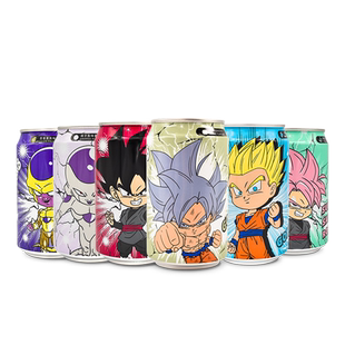 商超同款收藏款IP联名DRAGON BALL七龙珠联名气泡水330ml*6罐