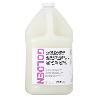 Golden高登丙烯画亮光水性上光保护剂Gloss Waterborne Varnish 5007715含紫外线安定剂且可移除的5007710