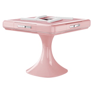 如喜【奶油粉旋风6.0】过山车折叠麻将机全自动家用电动餐桌两用