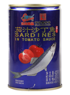 古龙食品茄汁沙丁鱼番茄鱼罐头