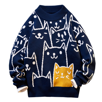 男童毛衣秋冬款中大童春秋款纯棉