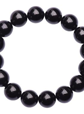 精选天然黑碧玺单圈手串