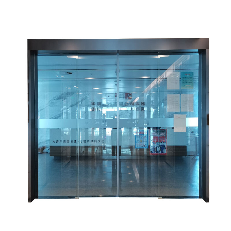 玻璃感应门办公室电动玻璃自动平移门机组酒店遥控深圳全套包安装