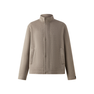 【羊绒】SCOFIELD男2025年秋冬新品短款立领通勤羊毛大衣毛呢外套