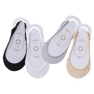 浪莎船袜女夏季薄款吊带不掉跟防滑隐形浅口高跟鞋半掌纯棉脚底袜