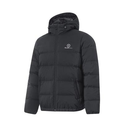 李宁韦德男子连帽保暖短款羽绒服