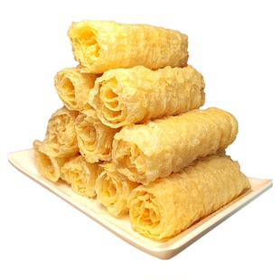 港式响铃卷独立包装油炸腐竹皮虾滑豆皮卷干货麻辣烫火锅食材商用