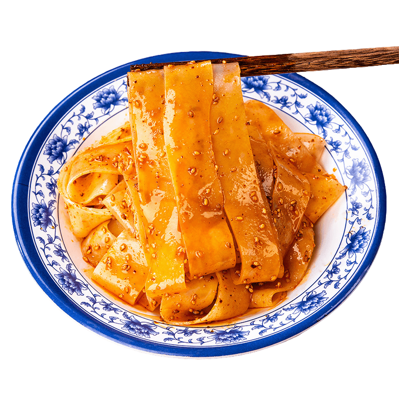宝鸡宽擀面皮劲道美味带面筋料包