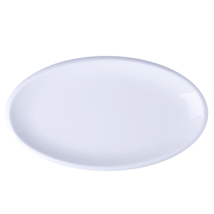 陶瓷鱼盘酒店餐具14/16/18大号椭圆蒸鱼盘子家用白色鱼盘粤菜盘子