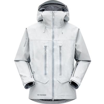 户外运动风白色滑雪服套装男女情侣款硬壳防寒滑雪衣