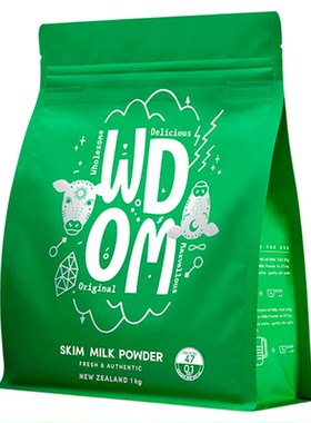 【送礼】WDOM渥康新西兰进口脱脂奶粉中老年成人低脂高钙奶粉1kg