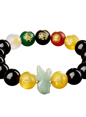 属鼠淘运阁五岳四神喜合吉宏手链