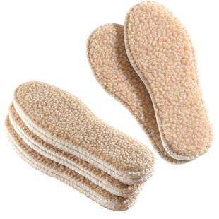 羊羔绒儿童鞋垫男女童小孩专用保暖加绒加厚羊毛吸汗防臭棉防寒冬