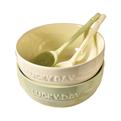 陶瓷面碗奶油风高颜值