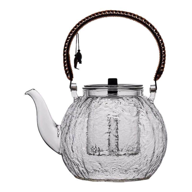 耐高温玻璃提梁煮茶壶套装