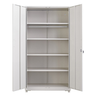 加厚阳台储物柜防晒带锁家用大容量收纳置物柜衣柜对开门铁皮柜子