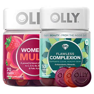 OLLY女性复合维生素软糖*1+肌肤去瑕美肌软糖50粒*1进口保健品