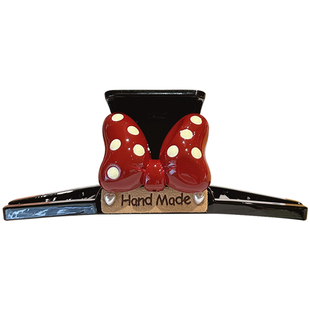 韩版新款蝴蝶波点发夹复古潮流抓夹高级感鲨鱼夹后脑勺盘发发卡