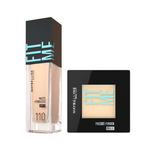 【时代少年团】美宝莲纽约粉底液混油皮粉饼持妆柔雾小方瓶套组Z