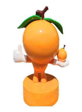 水果主题IP动漫卡通人物玻璃钢仿真杨梅脐橙橘子公仔石榴娃娃模型