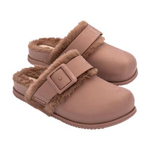 Melissa/梅丽莎春季款女秋冬COZY小可暖绒包头拖勃肯毛毛鞋36175